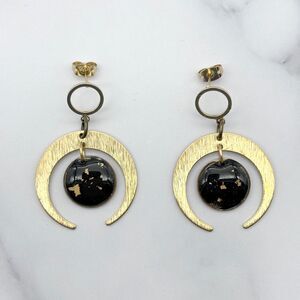 Celestial Color Changing Brass Earrings